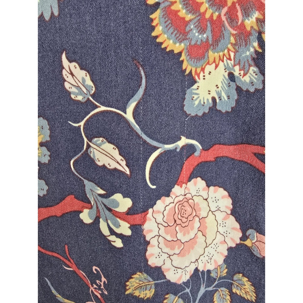 IKEA Nässelklocka Pillow Sham Queen Navy Botanical Floral Cottagecore 2pcs
